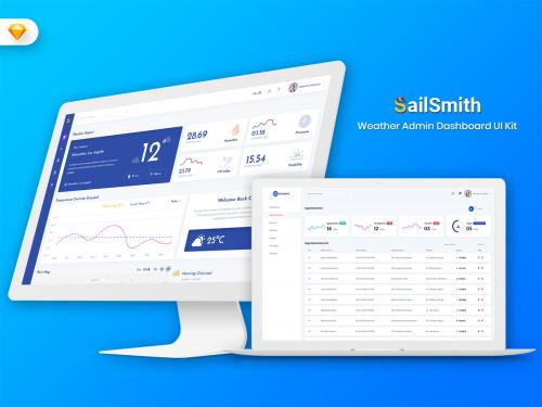 Sailsmith - Weather Admin Dashboard UI Kit (SKETCH) - sailsmith-weather-admin-dashboard-ui-kit-sketch