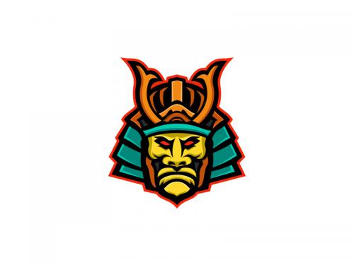 Samurai Warrior Head Mascot - samurai-warrior-head-mascot-6335dc08-bf84-410b-a0af-cc43d543dd72