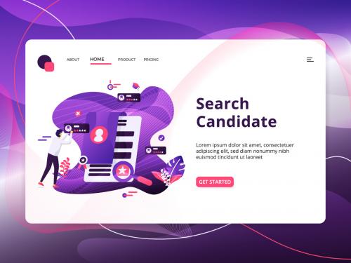 Search Candidate Modern Illustration - search-candidate-modern-illustration