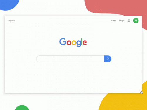 Search Engine Design, P.S it's a gif ( Inspired by Google ) - search-engine-inspired-by-google