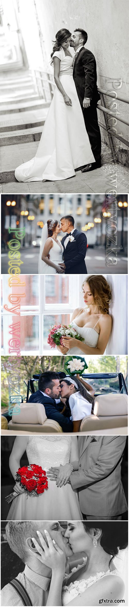 Bride and groom, wedding beautiful stock photo