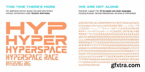 Hyperspace Race Font Family