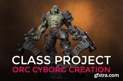 Orc Cyborg Character Creation in Zbrush