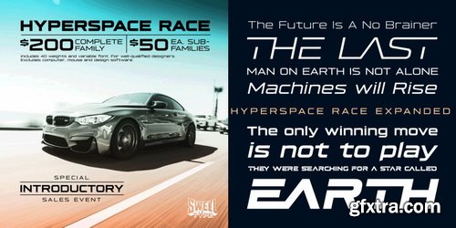 Hyperspace Race Font Family