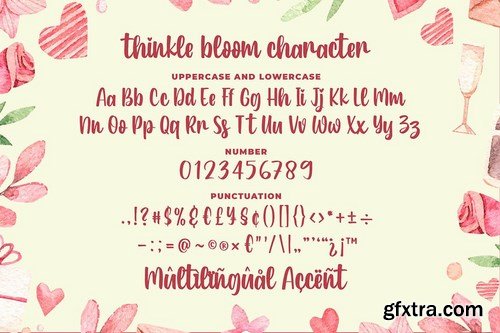 Thinkle Bloom - a Quirky Font