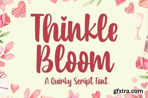 Thinkle Bloom - a Quirky Font