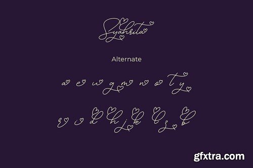 Syahrita Beautiful Romantic Font