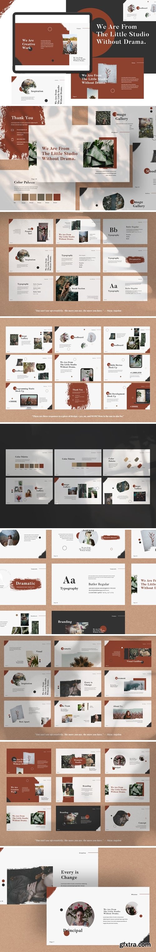 Dramatic Studio Presentation Powerpoint, Keynote and Google Slides Templates