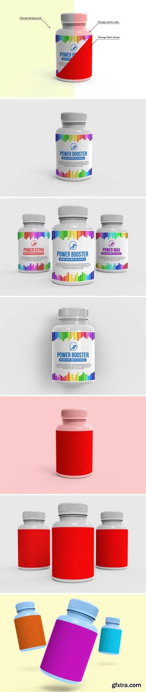 Supplement Nutrition Bottle Mockups 2644997