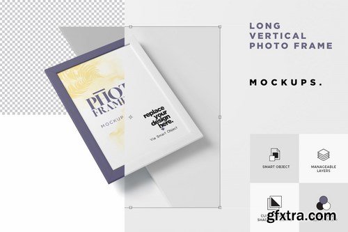 Long Vertical Photo Frame Mock Ups