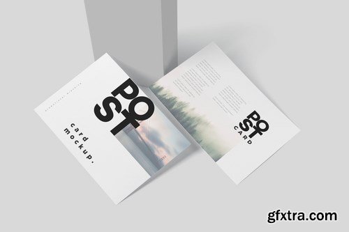 7 x 5 One Page Post Card Mockups