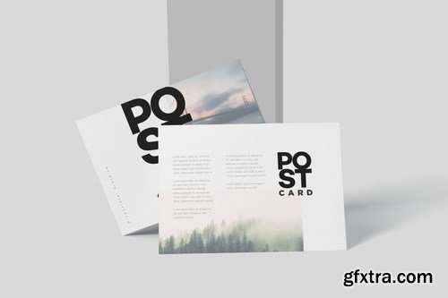 7 x 5 One Page Post Card Mockups