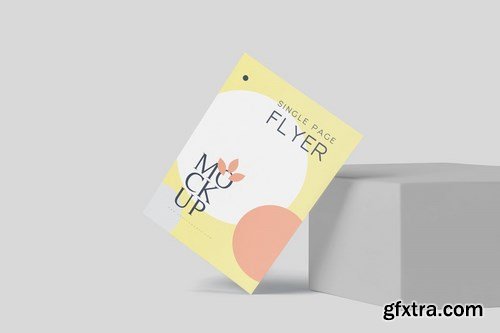 A6 Size Single Page Flyer Mockup