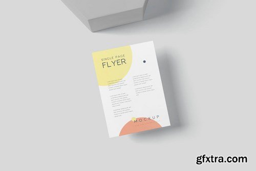 A6 Size Single Page Flyer Mockup