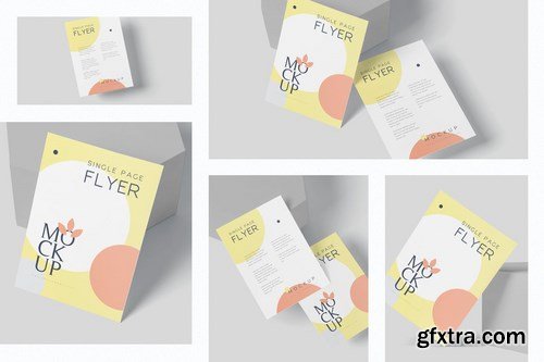 A6 Size Single Page Flyer Mockup