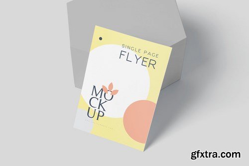 A6 Size Single Page Flyer Mockup