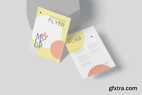 A6 Size Single Page Flyer Mockup