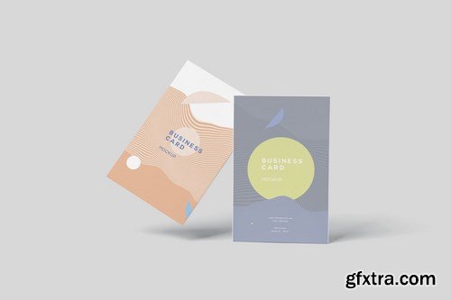 Vertical Business Card Mock-ups