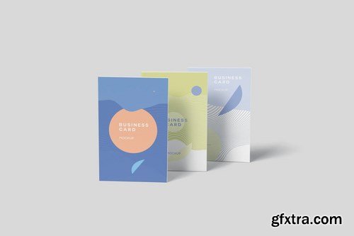 Vertical Business Card Mock-ups