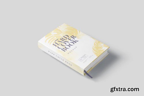 Small Hardcover Book With Dust Jacket Mockups