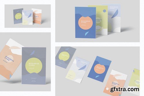 Vertical Business Card Mock-ups