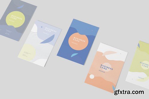 Vertical Business Card Mock-ups