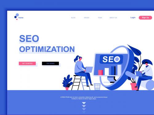 Seo Analysis Flat Landing Page Template - seo-analysis-flat-landing-page-template