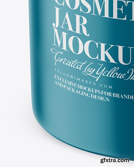 Matte Plastic Cosmetic Jar Mockup 54683