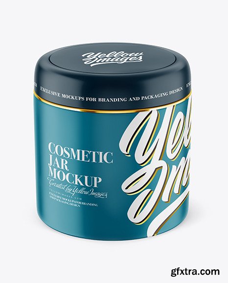 Matte Plastic Cosmetic Jar Mockup 54683