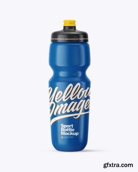 Glossy Plastic Sport Bottle Mockup 54690