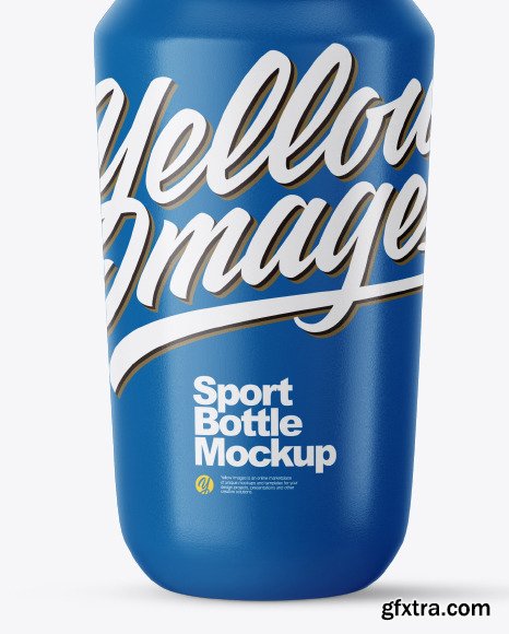 Glossy Plastic Sport Bottle Mockup 54690