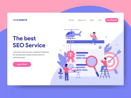 SEO Service Landing Page - seo-service-concept-illustration-for-landing-page