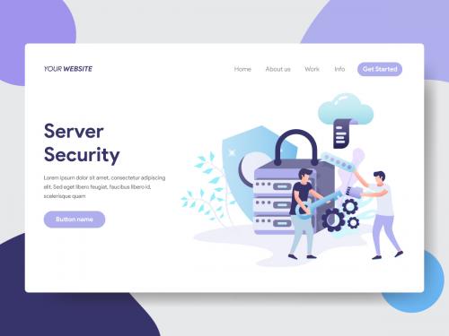 Server Security Illustration - server-security-illustration