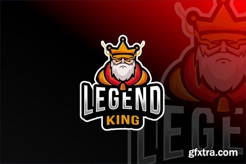 Legend King Esport Logo Template