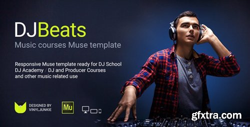 ThemeForest - DJBeats v1.0 - DJ Courses / Scratch School / Music Academy Responsive Muse Template - 21238703