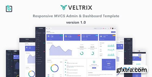 ThemeForest - Veltrix v1.0 - MVC5 Admin & Dashboard Template - 25475623