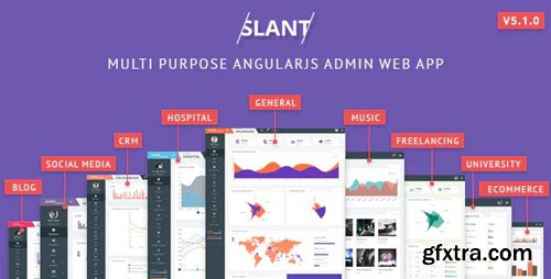 ThemeForest - Slant v5.1.0 - Multi Purpose AngularJS Admin Web App with Bootstrap - 12161704