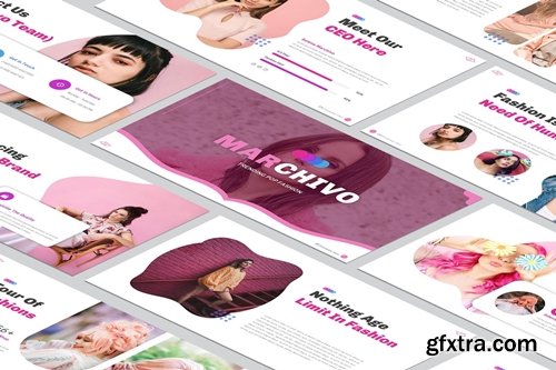 Marchivo Pop Fashion Powerpoint, Keynote and Google Slides Templates