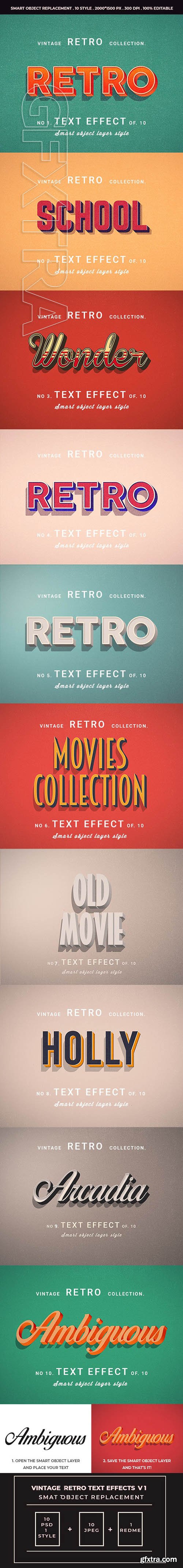 GraphicRiver - Retro Vintage Text Effects For Photoshop V1 25508009