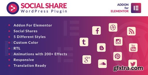 CodeCanyon - Social Share for Elementor WordPress Plugin v1.0 - 25615824