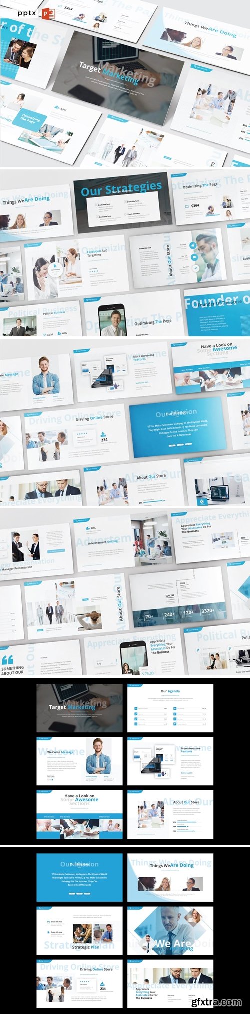 TARGET MARKETING Powerpoint, Keynote and Google Slides Templates