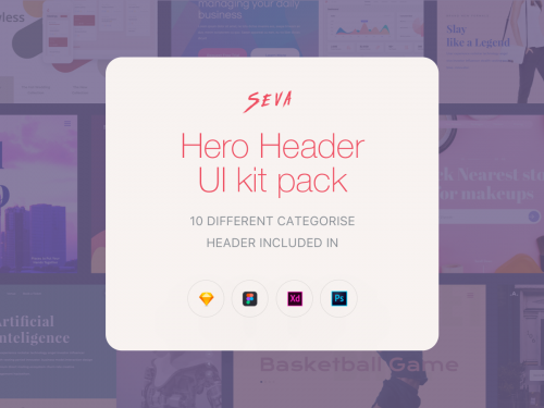 Seva header ui kit pack-2 - seva-header-ui-kit-pack-2