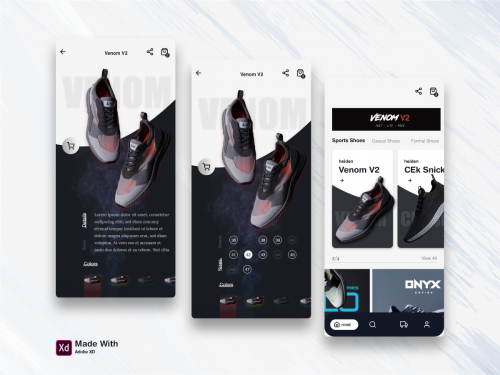 Shoe Shop Mobile App UI Concept - shoe-shop-mobile-app-ui-concept