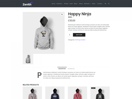 Shop Product Page - Zenith WordPress Theme - shop-product-page-zenith-wordpress-theme