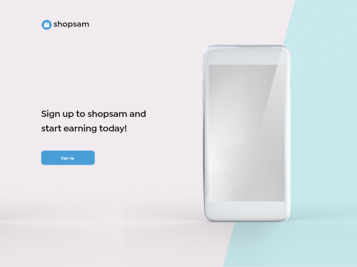 shopsam landing page and signup - shopsam-landing-page-and-signup