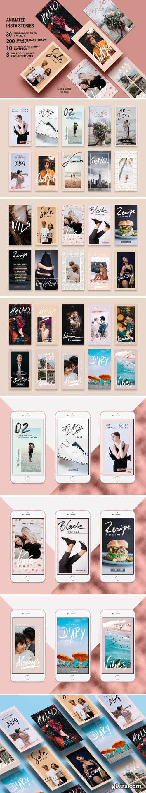 Rose Gold Instagram Stories Pack 2656783