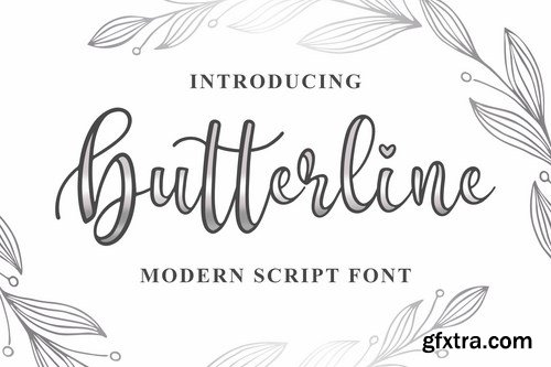 Butterline - Modern Script Font