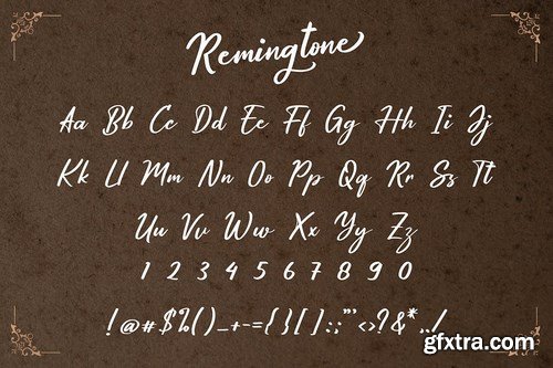 Remingtone Beautiful Calligraphy Font