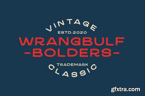 Wrangbulf Bold Typeface