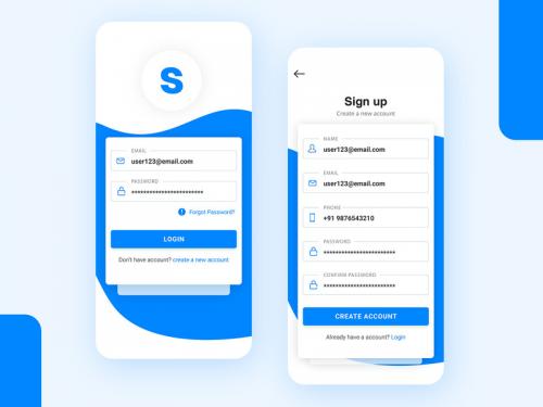 Sign in and Sign up ios screens - sign-in-and-sign-up-ios-screens